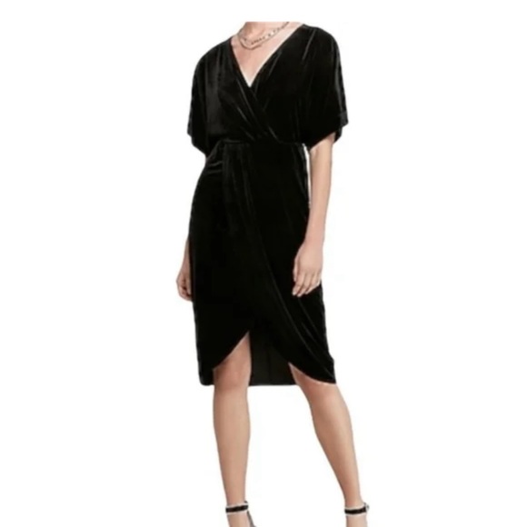 black velvet dress express Black Velvet Dress - Bridesmaid Dress main image 0